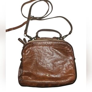 Campomaggi handbag with crossbody strap in brown